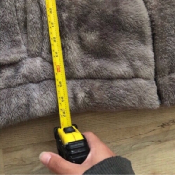 Old Navy Fuzzy Grey Full Zip Jacket - Picture 7 of 9